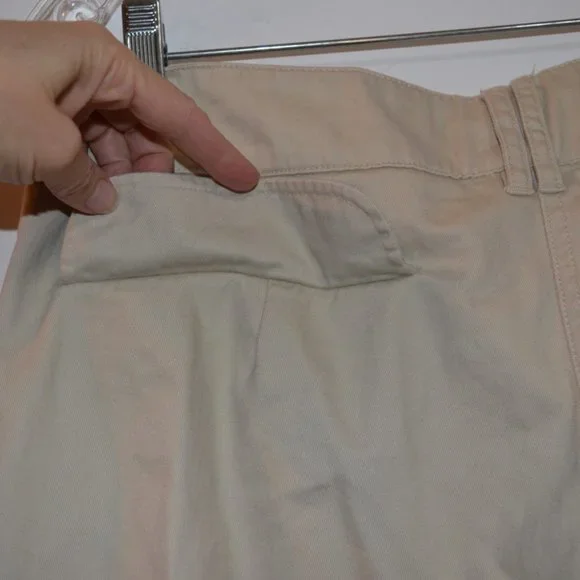 Zara TRF White Cargo Pants Low Rise Pockets Lace Bottom Women M - Picture 7 of 7